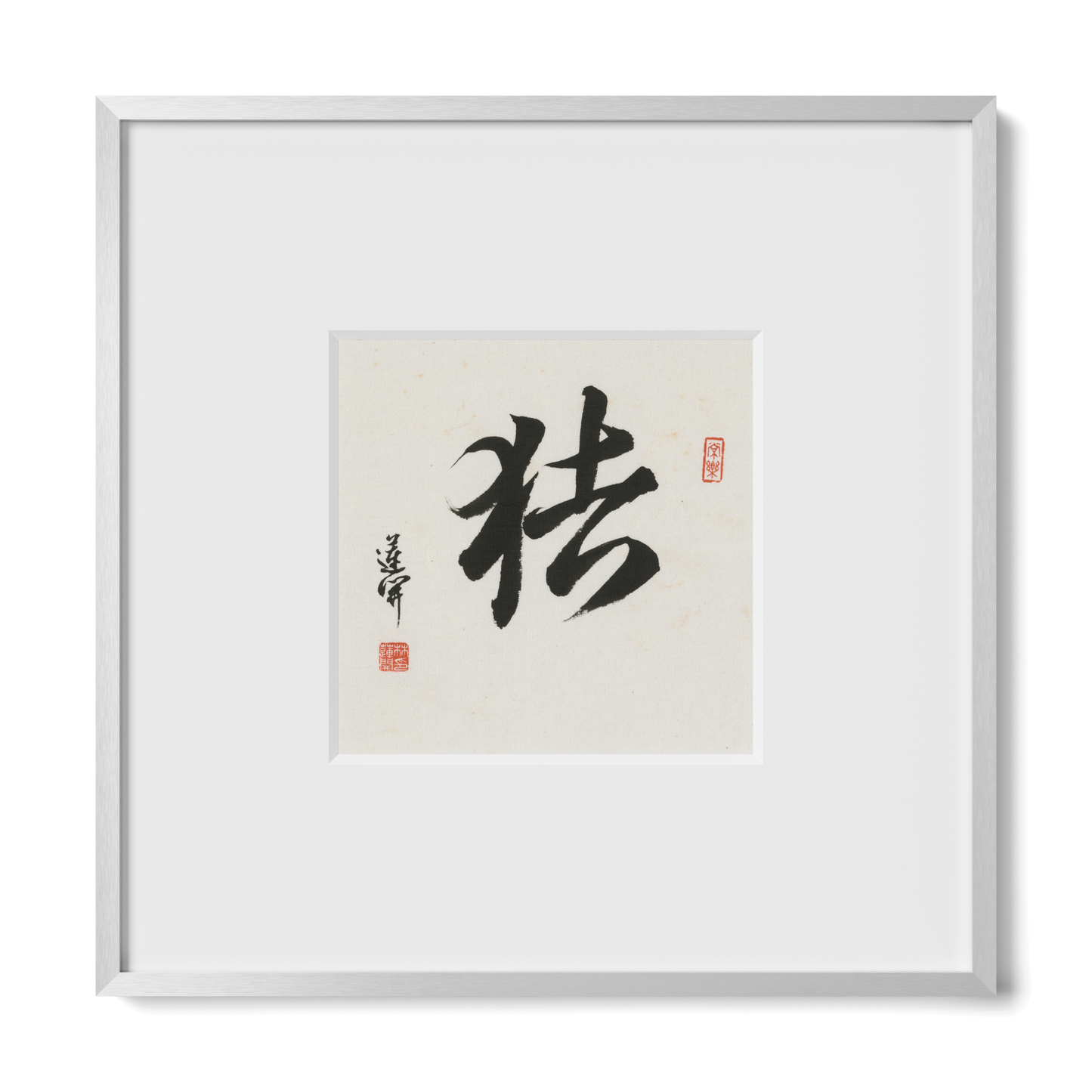 Thumbnail Label: 10X10" Silver Premium Metal | Gallery Source: Transparent
