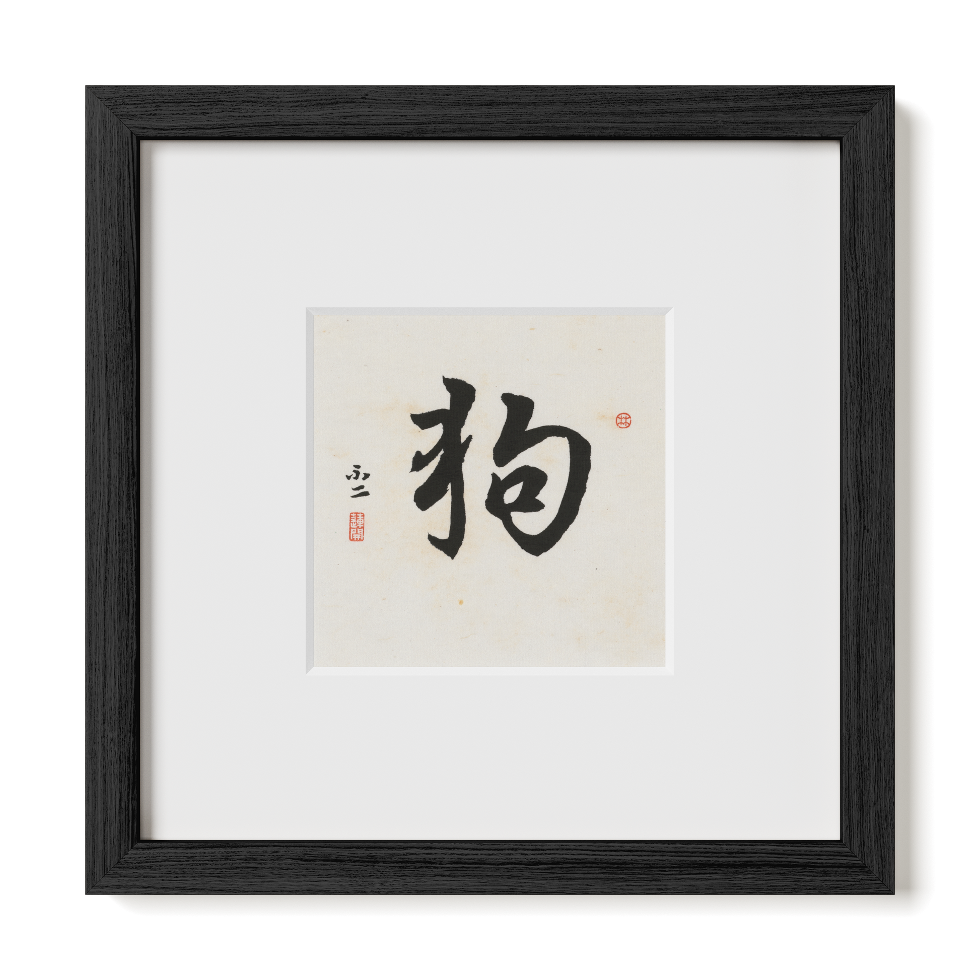 Thumbnail Label: 10X10" Black Premium Oak | Gallery Source: Transparent