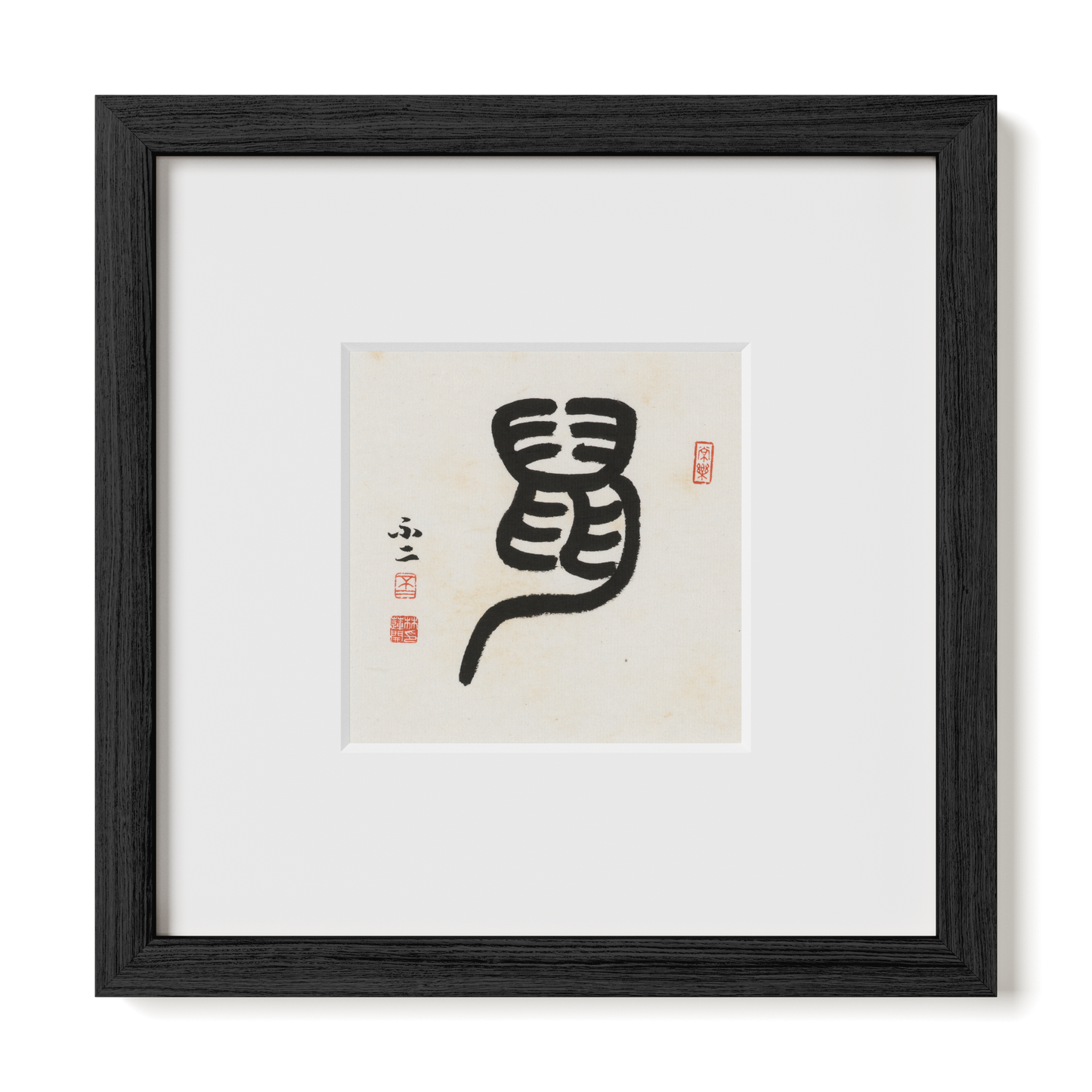 Thumbnail Label: 10X10" Black Premium Oak