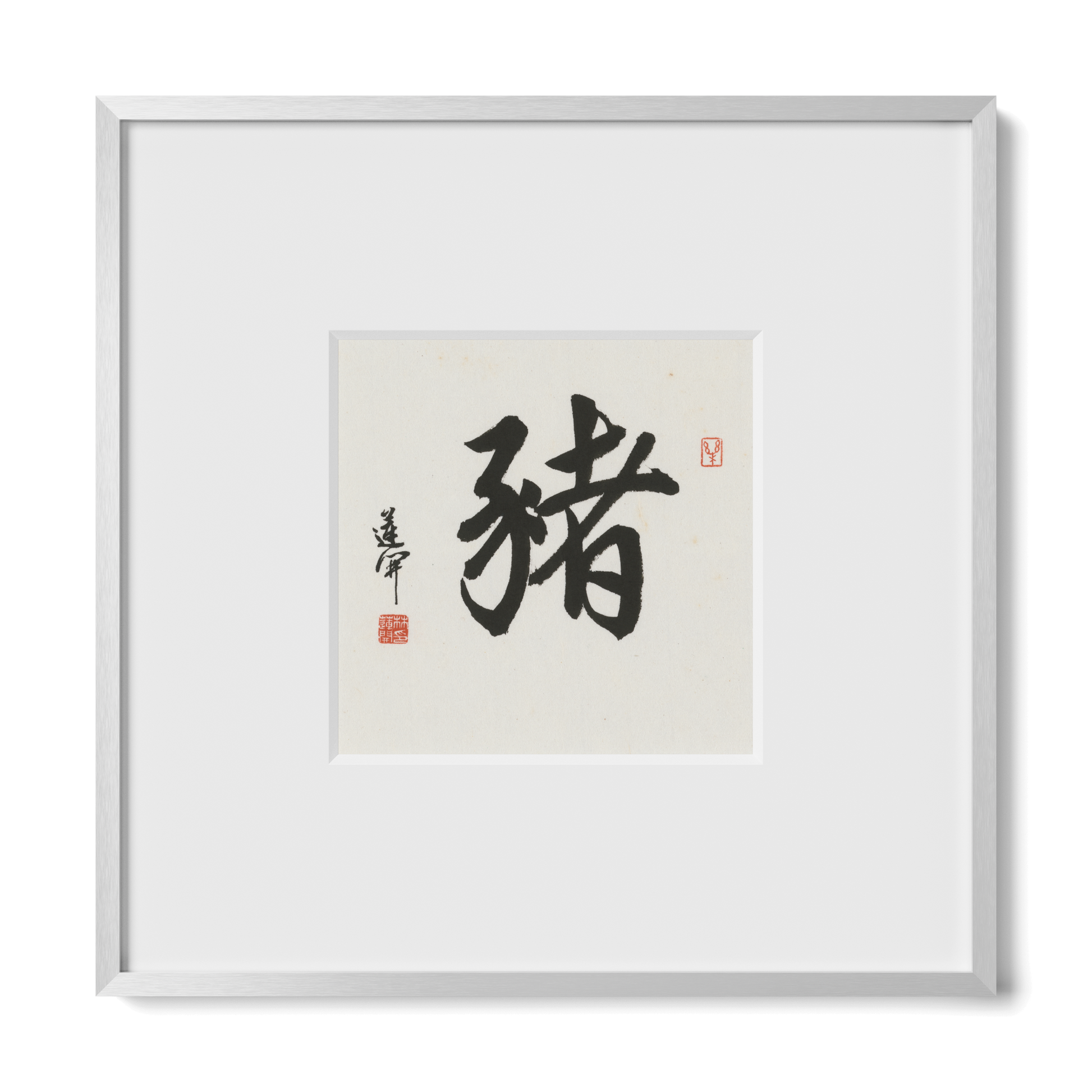 Thumbnail Label: 10X10" Silver Premium Metal | Gallery Source: Transparent
