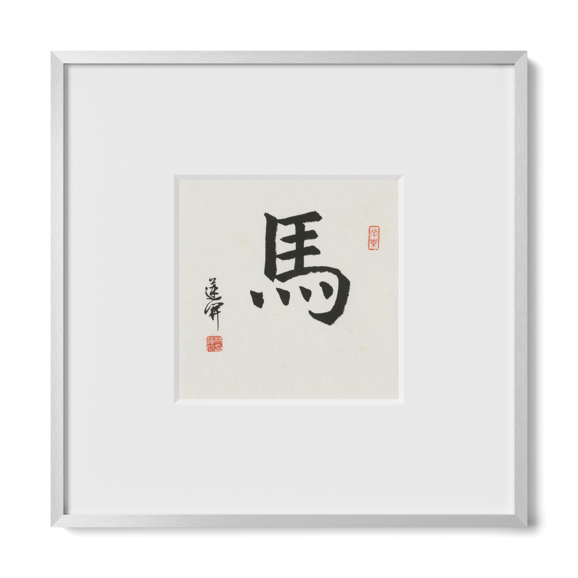 Thumbnail Label: 10X10" Silver Premium Metal | Gallery Source: Transparent