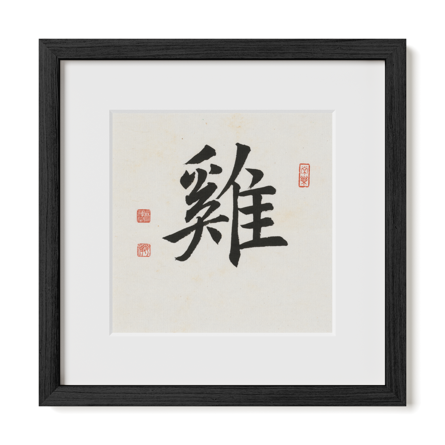 Thumbnail Label: 12X12" Black Premium Oak | Gallery Source: Transparent