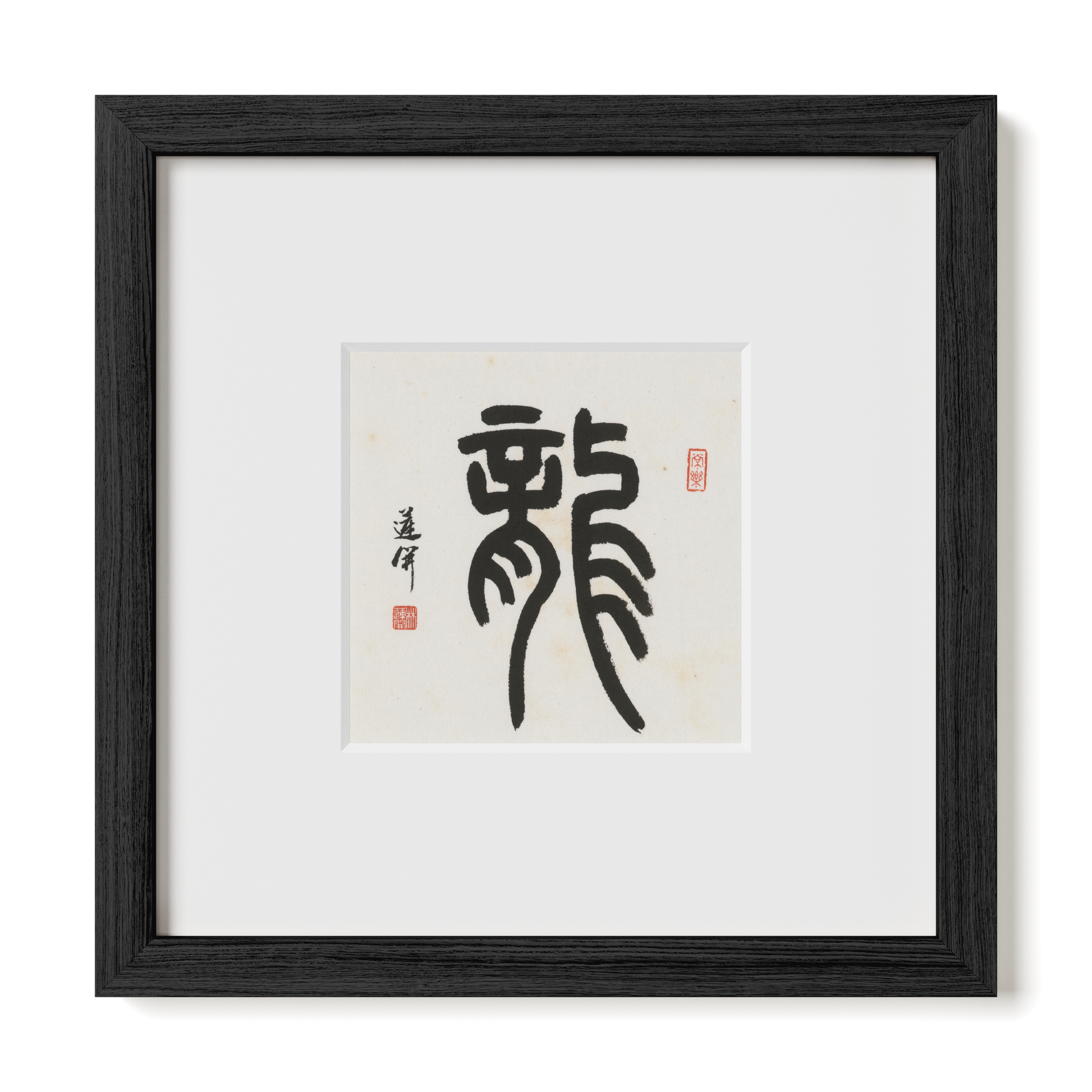 Thumbnail Label: 10X10" Black Premium Oak | Gallery Source: Transparent