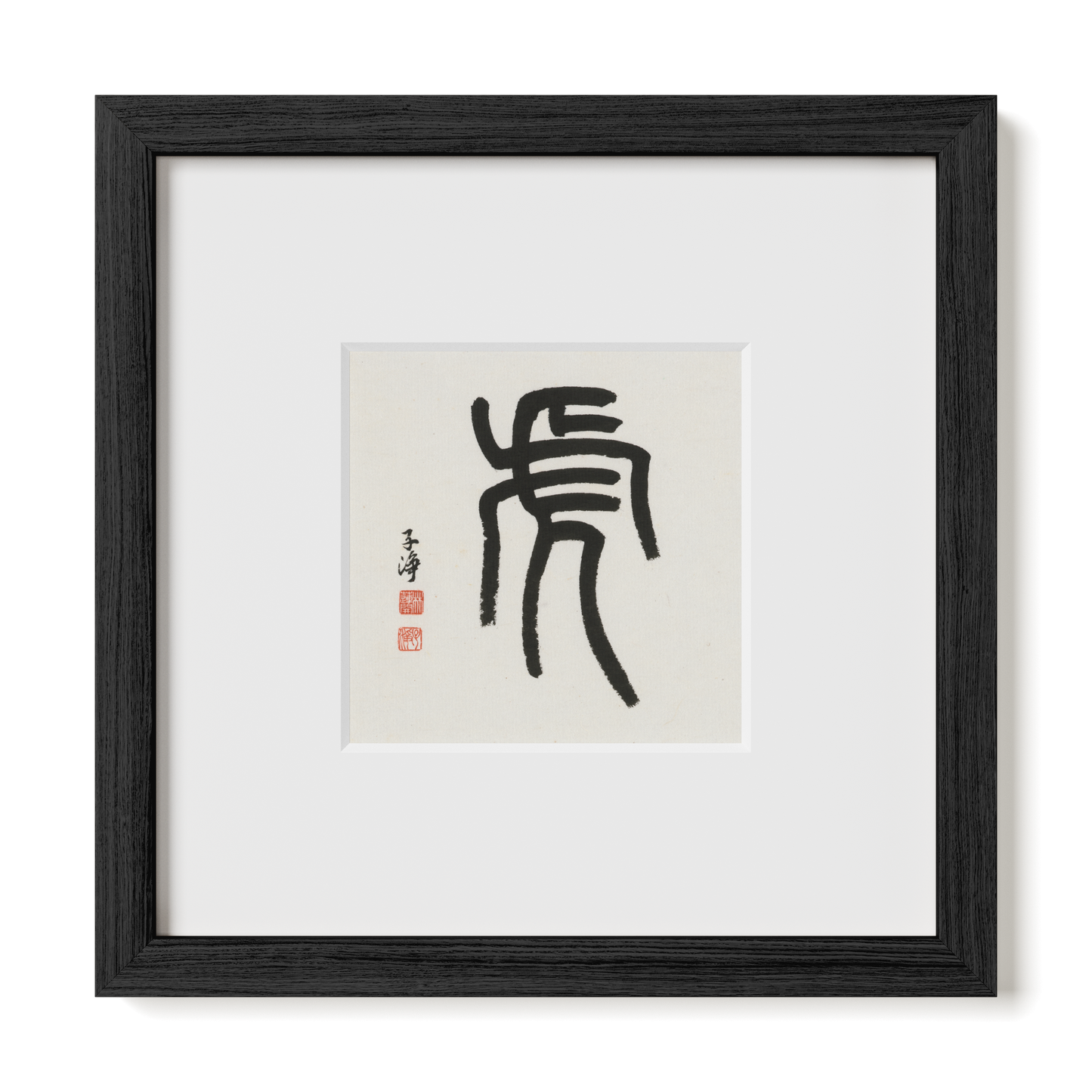 Thumbnail Label: 10X10" Black Premium Oak | Gallery Source: Transparent