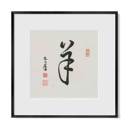 goat-cursive-12x12-premium-black-metal