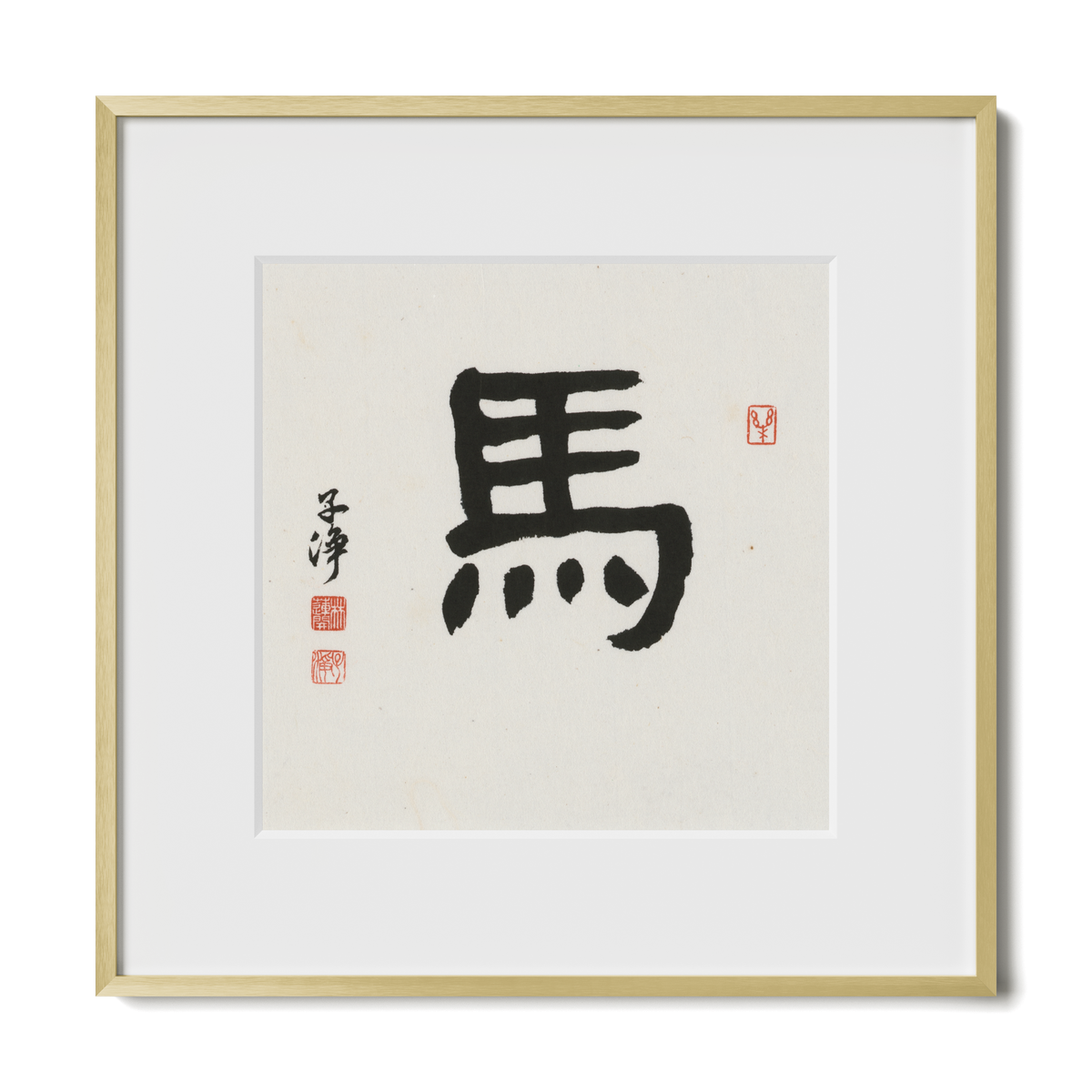 horse-clerical-12x12-premium-gold-metal
