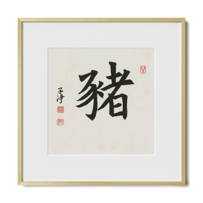 pig-regular-12x12-premium-gold-metal