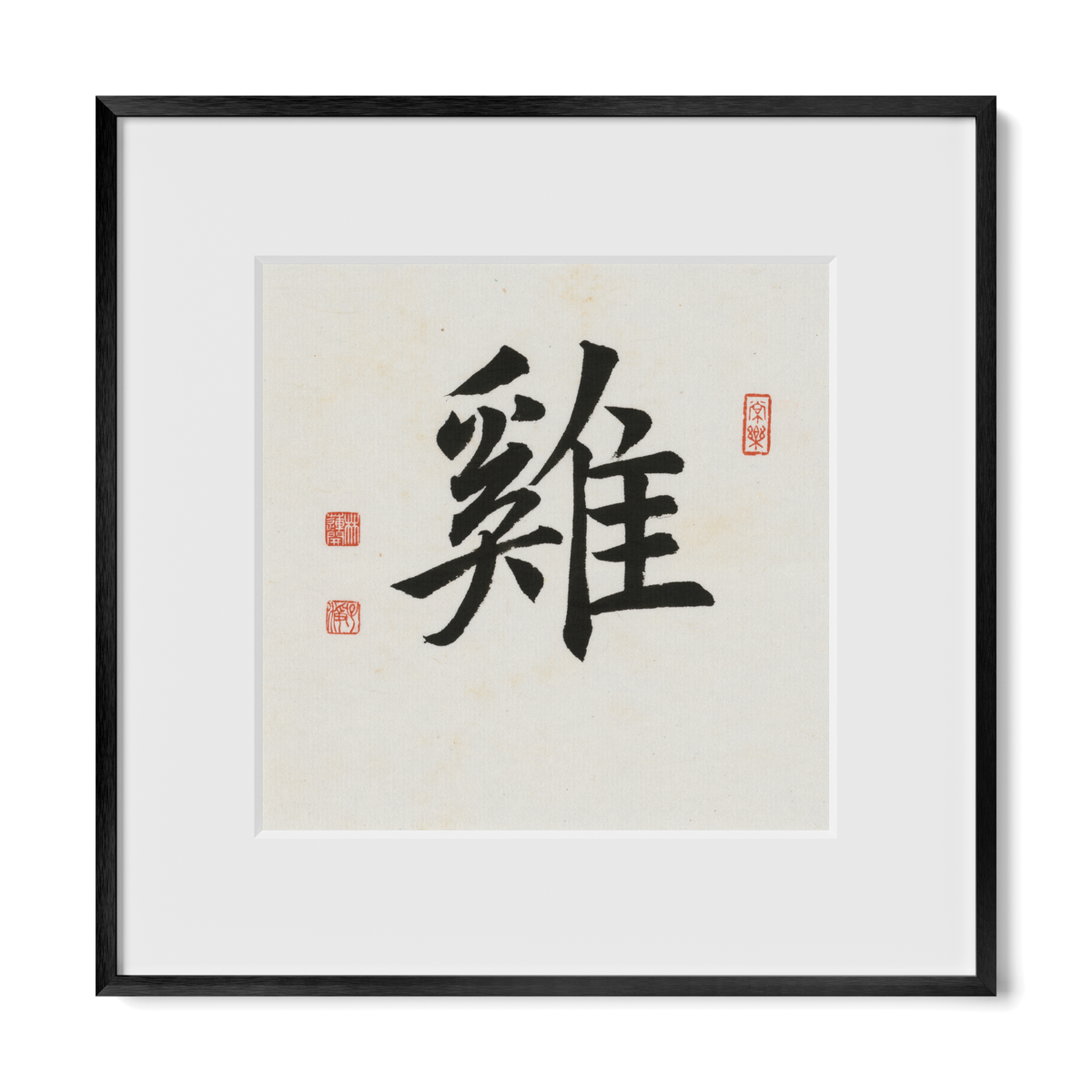 rooster-regular-12x12-premium-black-metal